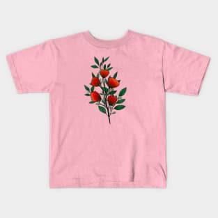 Pretty red flower Kids T-Shirt